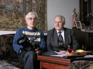 Režisér a Jozef Darmo (vpravo).