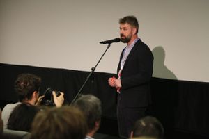 Umelecký riaditeľ MFFK Febiofest Přemysl Martinek na otvorení prehliadky.