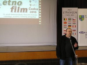Predseda poroty Etnofilmu 2016 Iľja Ruppeldt.