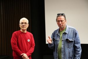 Programový dramaturg Miro Ulman (vpravo) a režisér filmu Boli pri tom Tomáš Hučko.