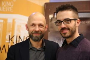 Režisér Michał Bielawski a autor hudby Lukáš Kobela.